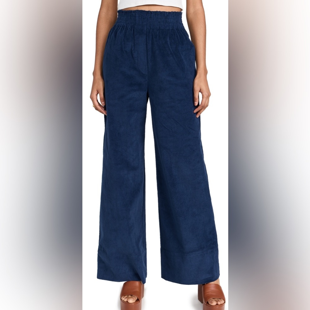 Sea - “Cooper Corduroy Pants”, High Waisted, Navy Blue, NWT